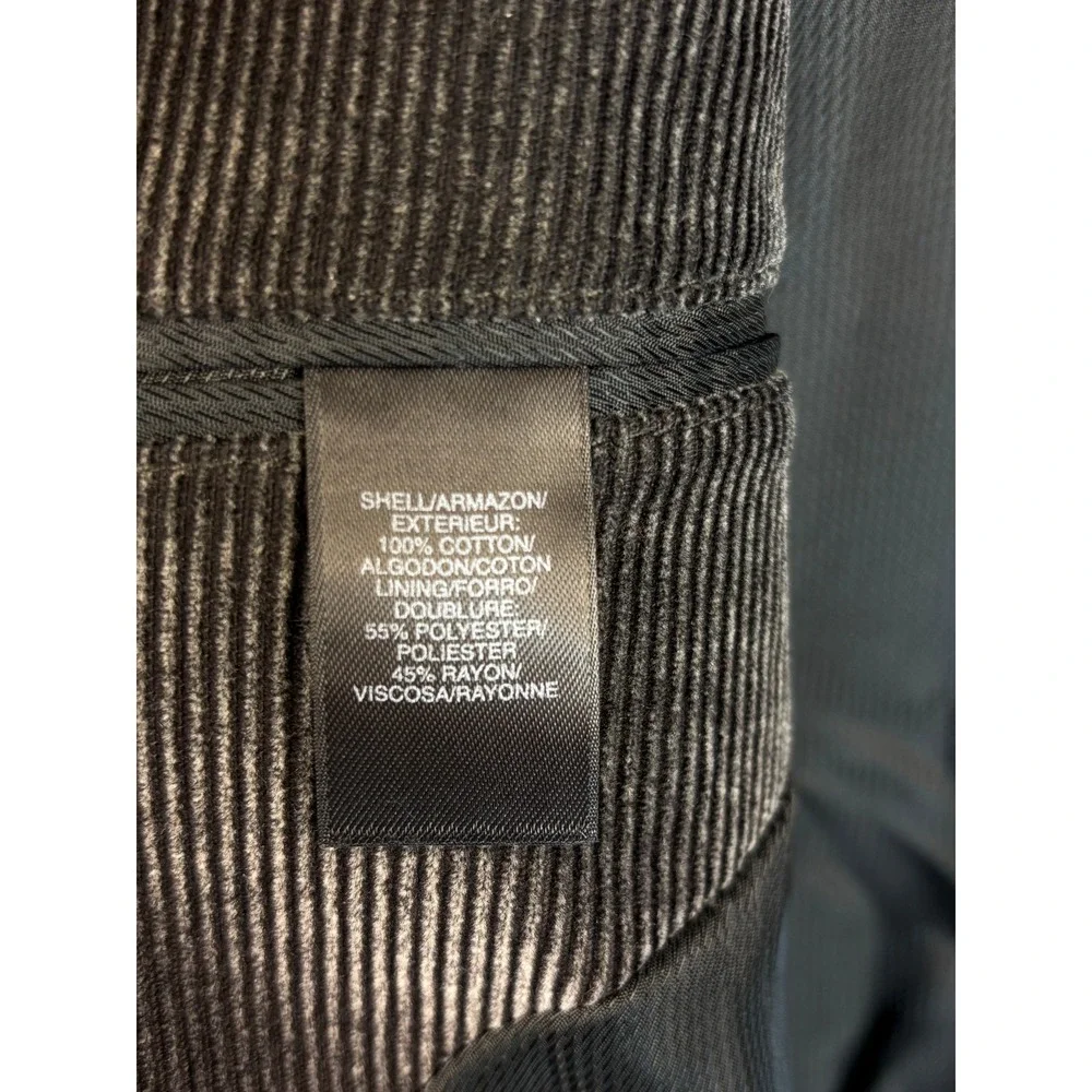 Claiborne Mens Brown Corduroy Blazer‎ Jacket 42L Business Casual